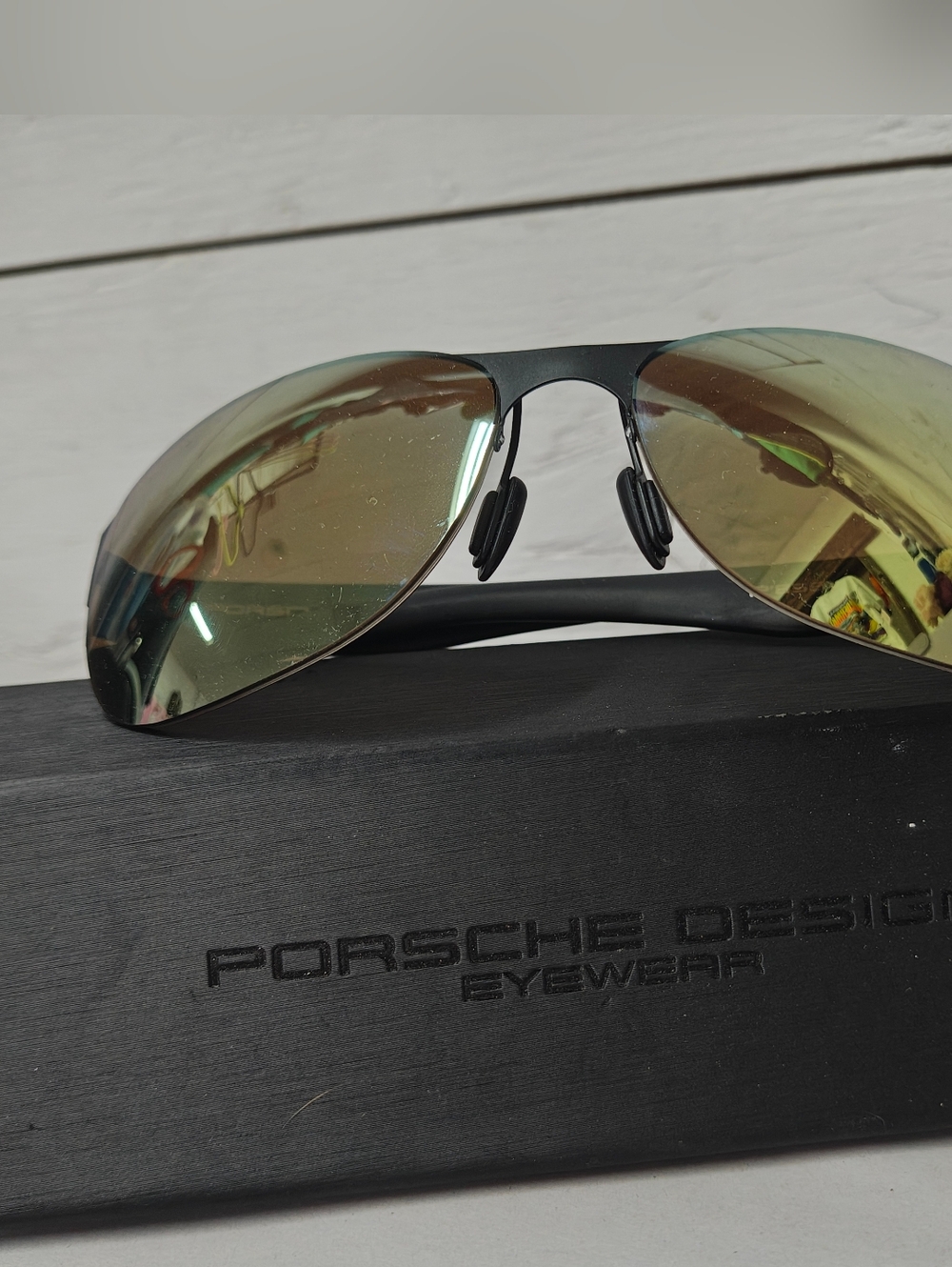 Porsche Design Matte Black Polarized Sunglasses